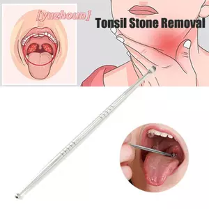 1 Dụng cụ loại bỏ đá Tonsil Dụng cụ tẩy sáp tai bằng thép không gỉ Dụng cụ chăm sóc làm sạch miệng Dụng cụ tẩy đá Tonsil Chăm sóc sức khỏe