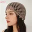 HFSHY Nhẹ Rỗng Dệt Beanies Ngọc Trai Viền Retro Mũ Chui Đầu Thời Trang Cho Mùa Thu Dạo Phố VN