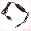 COO USB sang 1 5V 3V4 5V 6V 8V 12V Cáp điện áp có thể điều chỉnh với Vôn kế LED 130cm