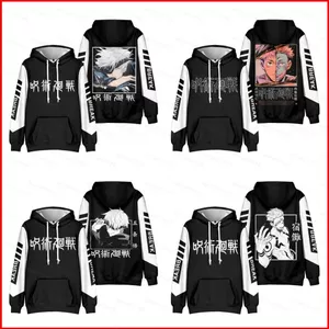 Jujutsu Kaisen Satoru Gojo Áo Hoodie Unisex Dài Tay Top Cosplay Himmel 3D Chui Đầu Plus Kích Thước