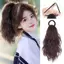DELMER Đuôi Ngựa Tóc Nối Dài, Tổng Hợp Với Dây Cao Su Xoăn Sóng Lớp Đuôi Ngựa, Phụ Kiện Tóc Giả Tự Nhiên Lông Tơ Tóc Giả Sử Dụng Hàng Ngày
