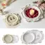 Khuôn Đúc Nhựa Silicon Châu Âu Giảm Tròn Không Độc Hại 1 Cái Cho DIY Thạch Cao Coaster Khay Làm Trang Trí Nhà [VN]