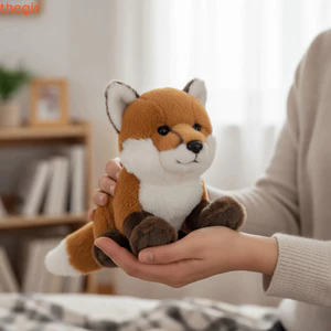THEGIRL8B Đồ chơi sang trọng nằm, Thiết kế thực tế Chất liệu mềm Mô phỏng Plushie, Phong cách đáng yêu dễ thương Kết cấu lông tơ Xuất hiện giống như thật Quà tặng sinh nhật Kawaii Plushie