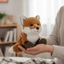 THEGIRL8B Đồ chơi sang trọng nằm, Thiết kế thực tế Chất liệu mềm Mô phỏng Plushie, Phong cách đáng yêu dễ thương Kết cấu lông tơ Xuất hiện giống như thật Quà tặng sinh nhật Kawaii Plushie