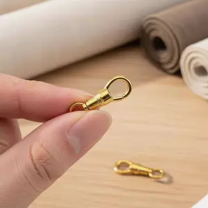 Móc tôm hùm bằng thép không gỉ hạng nặng để thủ công và đính kèm túi [Mina]