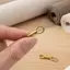 Móc tôm hùm bằng thép không gỉ hạng nặng để thủ công và đính kèm túi [Mina]