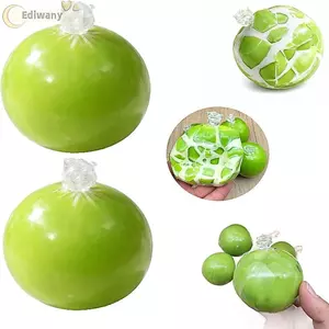 EDIWANY Sáp Cracking Bóp Đồ chơi, Kết cấu có thể nứt nẻ Thiết kế nho xanh Quả bóng căng thẳng giòn, Cảm giác giòn Thủ công Thủ công Thủ công Bóng âm thanh giòn TPR mềm để giảm lo âu căng thẳng