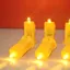 Đèn lồng Wick led Cổ Wick Nút Công tắc pin Đèn lồng thủ công Bóng đèn Mini Phụ kiện phát sáng tự làm