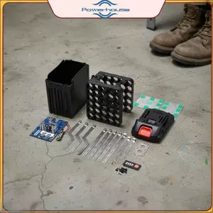 POWER 30 Cell 60A PCB Board 25V 42V Shell BMS cho E Bike Máy phát điện năng lượng mặt trời và lưu trữ DIY.
