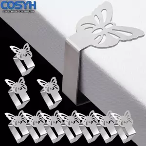 <cosyh>Stainless Steel Clips Easy To Use Modern Aesthetic Outdoor Elements Garden Use