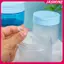 JASMINE Bảo Quản Lọ Có Kẹp Trang Điểm Tròn Cotton Bảo Quản Chai Làm Sạch Bông Miếng Dán Sắp Xếp Phòng Tắm Nhựa Trong Suốt JASMINE