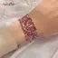 AqToCna 5 Cái / lốc Vòng Tay Pha Lê Co Giãn 2 Mm Quyến Rũ Màu Vàng Pha Lê Kim Loại Lắc Tay Vòng Tay Trang Sức DIY Quà Tặng AqToCna