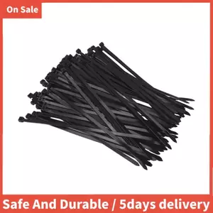 100 Gói Cáp Nylon Zip Hạng Nặng 12 Inch, Dây Nhựa Mạnh 7.6 Mm Với Độ Bền Kéo 70Kg, Chống Tia UV