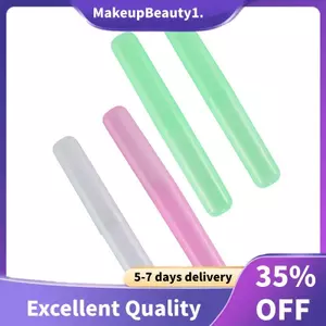 4 Gói Hộp Đựng Bàn Chải Đánh Răng Du Lịch Cắm Trại Bao Ống Hộp Nhựa Mới!!