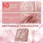 Hình Chữ Nhật Sequin Khăn Trải Bàn Tiệc Bàn Chạy Lễ Cưới Trang Trí Tiệc, 1 Hoa Hồng Vàng