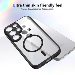 Ốp lưng Samsung S25 Ultra Vỏ từ tính trong suốt mờ cho điện thoại Samsung Galaxy S25 Ultra 5G