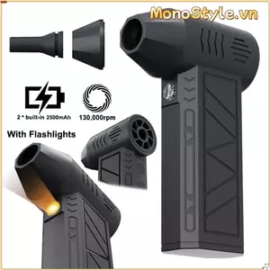 Quạt phản lực công suất cao MONOSTYLE, Loại bỏ bụi Tốc độ gió 35m / s 130000RPM Turbofan, Máy thổi bụi mạnh mẽ với đèn pin Máy hút bụi không khí Mini