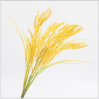 Hoa giả - Bông lúa giả Lucas 40cm cành 3 nhánh trang trí giống thật