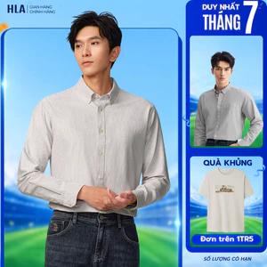 Áo Sơ Mi Nam Dài Tay HLA Cao Cấp – Vải Cotton Mềm, Thoáng Khí - Thoái Mái