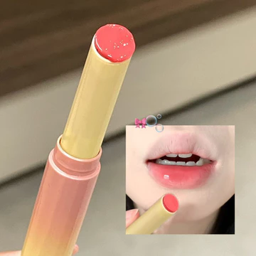 HERORANGE Son bóng Tông trà sữa của son bóng môi đi kèm với một thỏi son bóng môi có ánh lấp lánh tinh tế