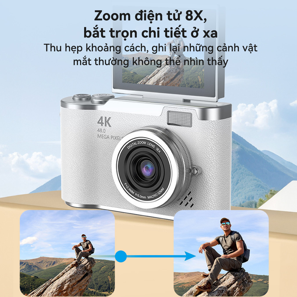 [Mới 100%] Máy Chụp Hình Màn Hình Lật HD LK-007 48MP || Fullbox | BigBuy360 - bigbuy360.vn