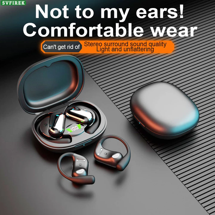 Tai nghe BluetoothTWS Không nhét tai mở Tai nghe dẫn truyền xương Tai nghe Bluetooth5.4 Tai nghe đeo tai Tai nghe thể thao Tai nghe không dây thực sựTWS