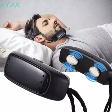 XYAX Thiết bị chống ngáy thông minh Công cụ ngáy Xung họng Thiết bị hít thở chống ngáy Máy kích thích cơ bắp Hỗ trợ giấc ngủ tốt Hỗ trợ thoải mái Hiệu quả EMS xung Ngáy dừng