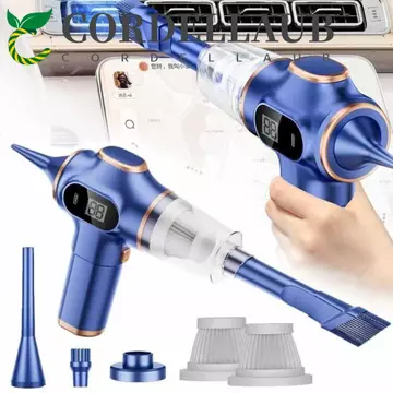Máy hút bụi ô tô CORDELLAUB, Màn hình LCD hút cao 120W Máy hút bụi không dây, Công suất cao Loại bỏ bụi kép 4500Pa Máy hút bụi cầm tay Vệ sinh văn phòng