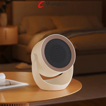 Máy sưởi không gian WANCGAI, Máy sưởi điện có thể điều chỉnh 2 tốc độ di động Mini, Máy tính để bàn có thể gắn tường công suất cao Máy sưởi di động có độ ồn thấp Phòng trong nhà