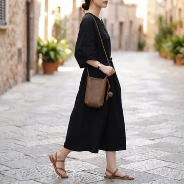 Women's Minimalist PU Leather Crossbody Bag