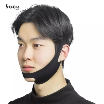 HUAYU V-Line Nâng, Dụng cụ hỗ trợ giấc ngủ có thể tái sử dụng Máy định hình khuôn mặt, Giảm đau da có thể điều chỉnh Dây thun giảm đau cằm đôi Chống ngáy Dây đeo cằm để điều chỉnh thở miệng