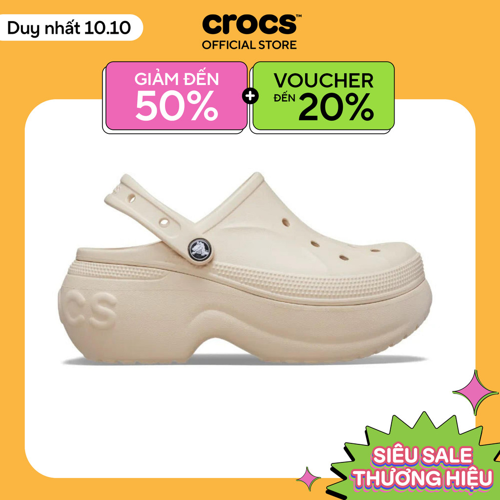 Giày Clog Unisex Crocs Bella - Winter White - 210062-11S