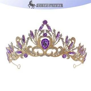 Onetimingfine Thanh Lịch Bé Gái Pha Lê Tiara Vương Miện Cho Nữ Tiệc Cưới Công Chúa Kim Cương Giả Cô Dâu Vương Miện Tóc Trang Sức VN