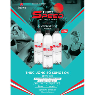 Thùng 24 Chai Fujiwa Speed 550ml - Nước uống bổ sung ion bù điện giải, bù khoáng dành cho người tập thể thao