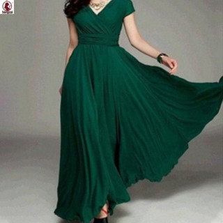 Váy voan cổ chữ V dành cho nữ, phù hợp dạ hội vàwear every day outdoor attire