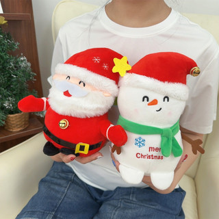 [3-5 Ngày Đến] Bộ Búp Bê Sang Trọng Giáng Sinh - Đồ Trang Trí Cây Ông Già Noel Người Tuyết Dễ Thương, 1 / 2 / 4 Đồ Chơi Sang Trọng Bằng Cotton PP Mềm Để Trang Trí Bàn Làm Việc Văn Phòng Tại Nhà, Quà Tặng Ngày Lễ