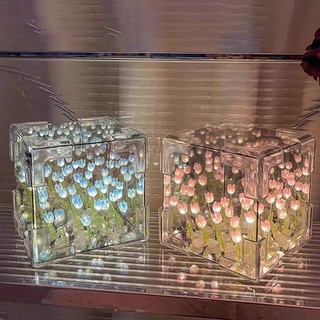 【BabyJoy】Đèn Hoa Tulip Tự Lắp Ráp,Đèn Ngủ Tulip LED Sáng Tạo,Đèn ngủ hoa tự làm,Trang Trí Phòng Ngủ Tinh Tế