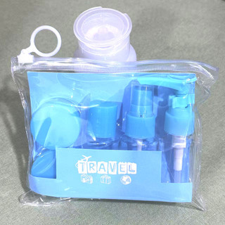 Bộ Lọ Chiết Mỹ Phẩm Du Lịch Mini Kèm Túi Zip Tiện Lợi, Gọn Nhẹ, Tái Sử Dụng