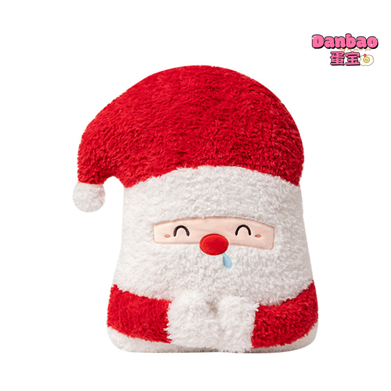 ((DANBAO) Chubby Santa Friends Đồ chơi sang trọng Gối cây thông Noel dễ thương Chất liệu người tuyết Santa Nai sừng tấm Quà tặng mềm cho bạn bè Quà tặng Giáng sinh Đồ chơi DANBAO