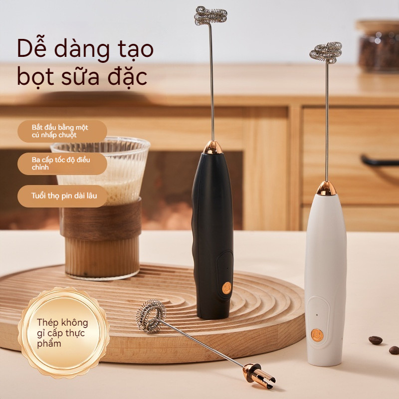 Máy đánh sữa điện gia dụng không dây，máy đánh sữa, máy đánh trứng cầm tay