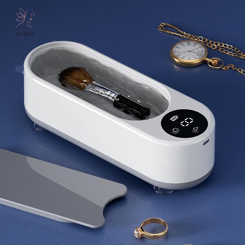 Máy làm sạch siêu âm HNKMP dùng tại nhà cho trang sức và kính đa chức năng.