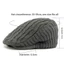 MERIGGIARE Newsboy Beret, Mũ beanie dệt kim ấm áp màu trơn, Mũ beanie lót lông cừu thoáng khí thời trang dành cho nam nữ