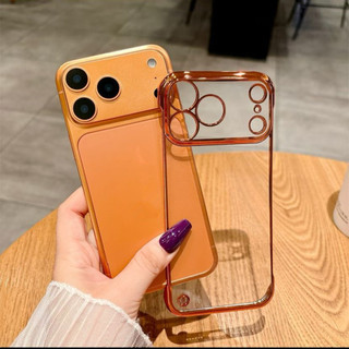 [JLK] Ốp Điện Thoại Trong Suốt Không Khung Mạ Cho iPhone 17Air 17 Pro Max Làm Mát Mỏng Trong Suốt Bìa Cứng