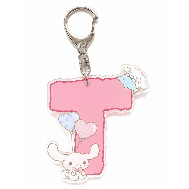 Móc Khóa Sanrio Cinnamoroll Chữ Cái  Dễ Thương Mica 2 Mặt Thiết Kế Độc Đáo chất liệu nhựa mica