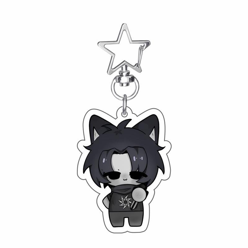 Acrylic Forsaken HOT Game Guest 1337 Noob Shedletsky John Doe c00lkidd Elliot Chibi Pendant KeyRing Gaming Keychains Gif
