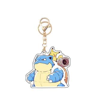 Pokemon Original Self-Made Acrylic Dragonite Lugia Qikachu Gengar Venusaur Charizard Blastoise Anime Peripheral Keychain