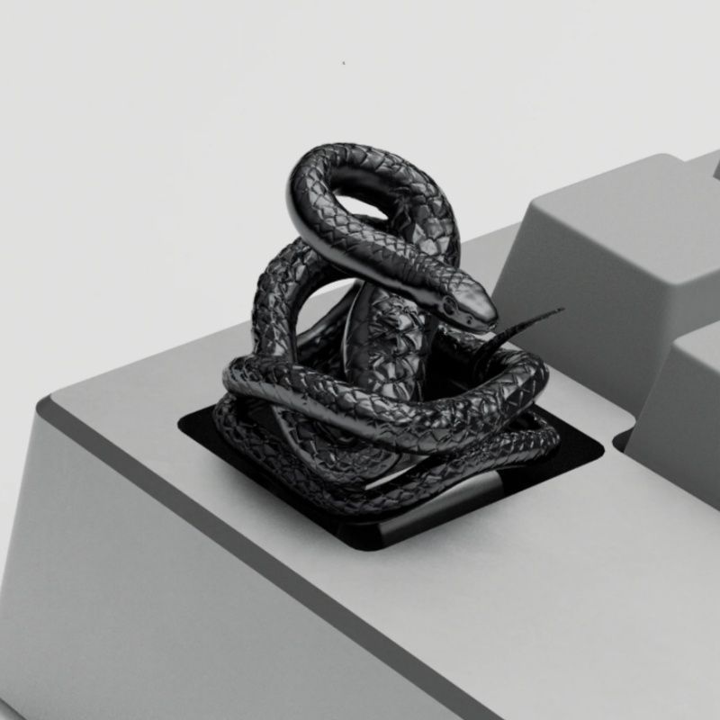 Keycap Spirit Snake Mạ Điện - Rắn Cầu Tài May Mắn | KCAP - World of keycaps