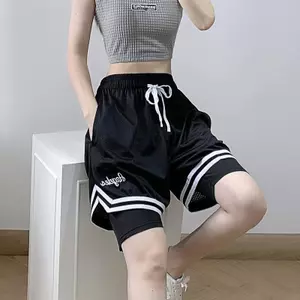 SANCHENG1341 - Quần Short Thể Thao Nữ Thông Khí, Chống Trầy Xước, Phù Hợp Chạy Bộ và Chơi Bóng Rổ