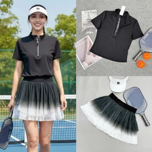 Bộ thể thao nữ, Bộ váy loang, Bộ váy áo chơi Pickleball Golf Tennis ....