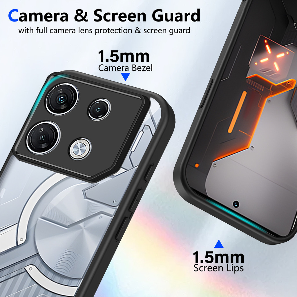 Ốp lưng Infinix GT 20 Pro 5G Vỏ trong suốt mờ thời trang cho Infinix GT 20 Pro 5G Vỏ điện thoại